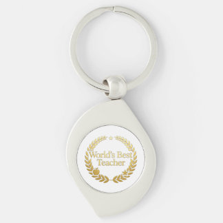 Porte-clés Horloge murale Couronne de laurier doré pour le me