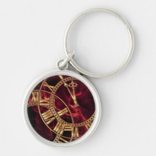 Porte-clés Horloge murale en marbre de Bourgogne de luxe avec