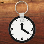 Porte-clés Horloge noire (Recto)