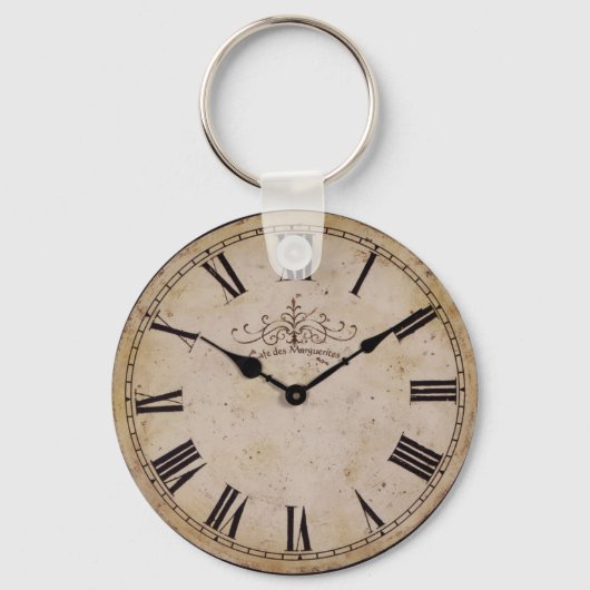 Porte-clés Horloge vintage (Recto)
