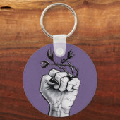 Porte-clés Horreur Art Black Magic Bague Main Dark Imaginaire (Recto)