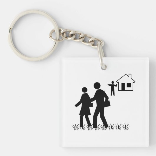 Porte-clés Hors de ma pelouse (Devant)