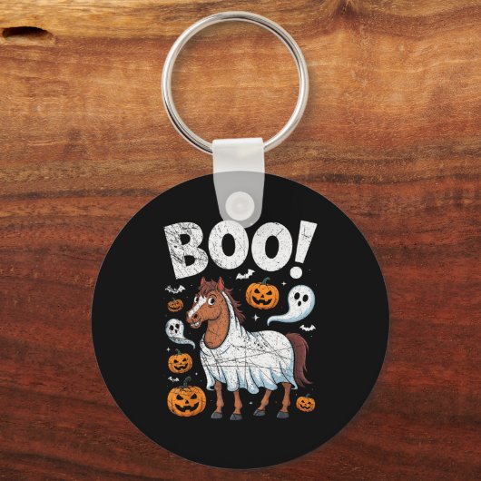 Porte-clés Horse Ghost Costume Funny Equestrian Horses Lover (Recto)