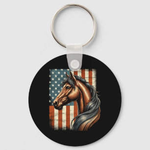 Porte-clés Horse Horseback équitation Western Farm American D