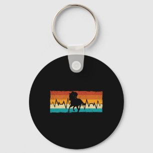 Porte-clés Horseback Rider Equestre Heartbeat Horse Lover R