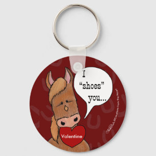 Porte-clés Horses Bouche Saint Valentin personnalisation