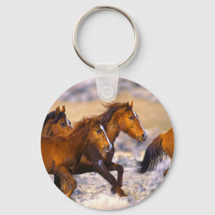 Porte-clés Horses running