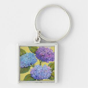 Porte-clés Hortensias de ressort I