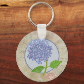 Porte-clés Hortensie (Recto)