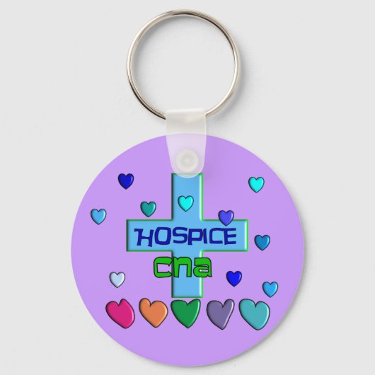 Porte-clés Hospice CNA Multi Hearts Design (Recto)