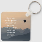 Porte-clés Hot Air Balloon  Memorial Keepsake  (Dos)