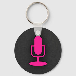 Porte-clés Hot Pink Microphone