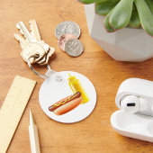Porte-clés Hotdog Avec Porte - clé À Bouteille De moutarde
