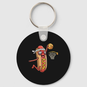 Porte-clés Hotdog Dans Pain Roll Jouer Pla Sport De Basketbal