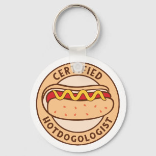 Porte-clés Hotdogologue certifié Funny Hot Amoureux des chien