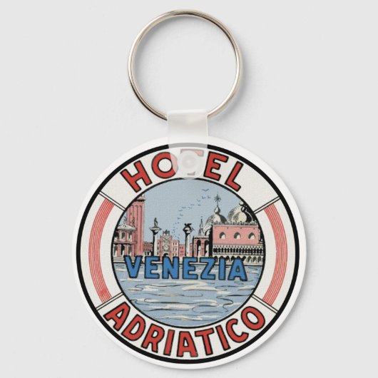 Porte-clés Hotel Adriatico à Venise (Recto)