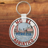Porte-clés Hotel Adriatico à Venise (Recto)
