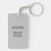 Porte-clés Hotel lodge Resort Custom Room Key (Dos)