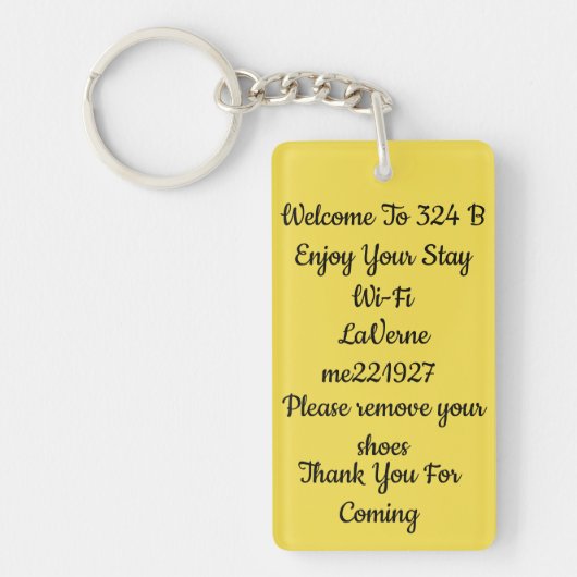 Porte-clés Hôtel ou un indicateur de clé de BNB pour votre (Devant)