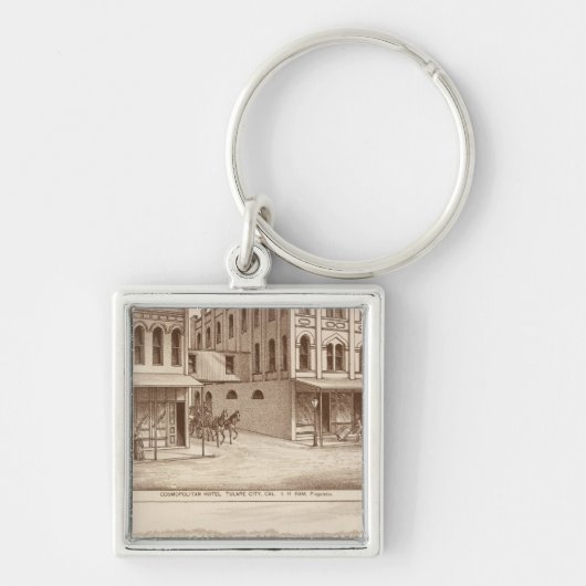 Porte-clés Hôtel, vignoble, Tulare (Devant)