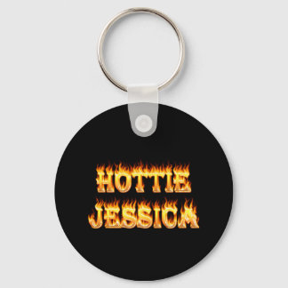 Porte-clés Hottie Jessica feu et flammes.