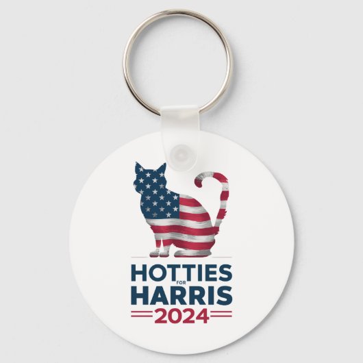 Porte-clés Hotties For Harris 2024 Cat Ladies Kamala Harris (Recto)