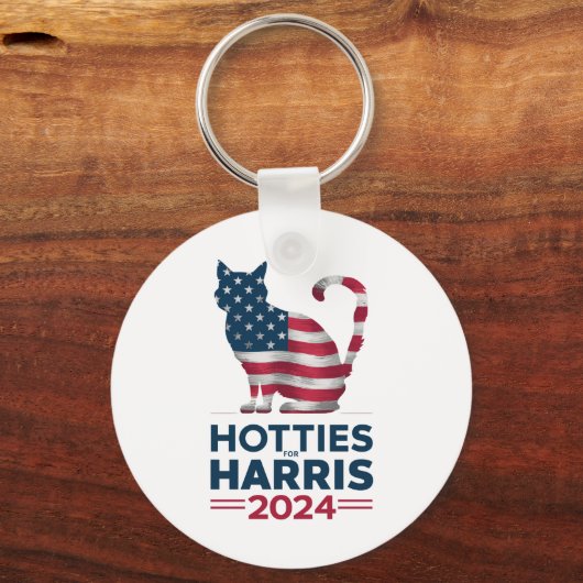 Porte-clés Hotties For Harris 2024 Cat Ladies Kamala Harris (Recto)