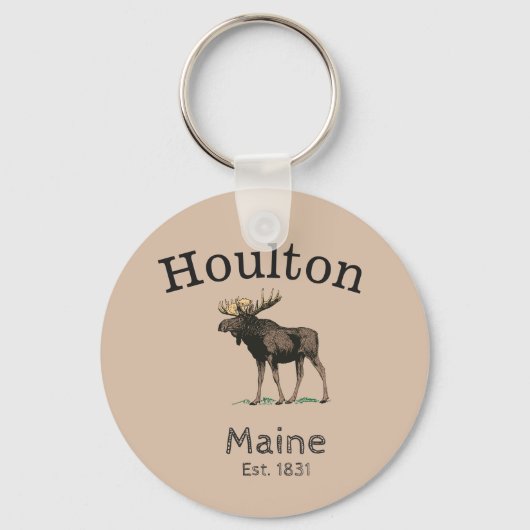 Porte-clés Houlton Maine Moose (Recto)
