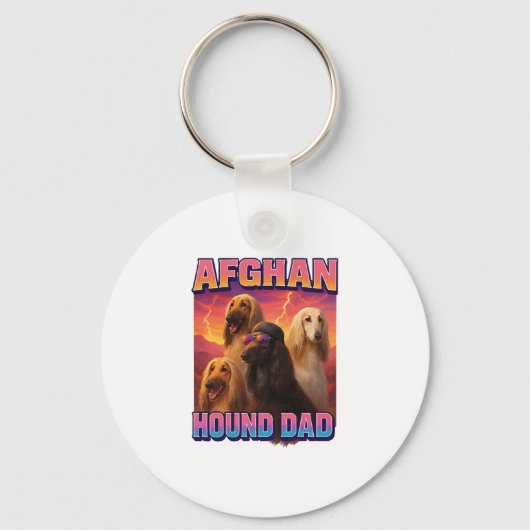 Porte-clés Hound afghan (Recto)