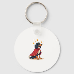 Porte-clés Hound afghane Elegant Noel