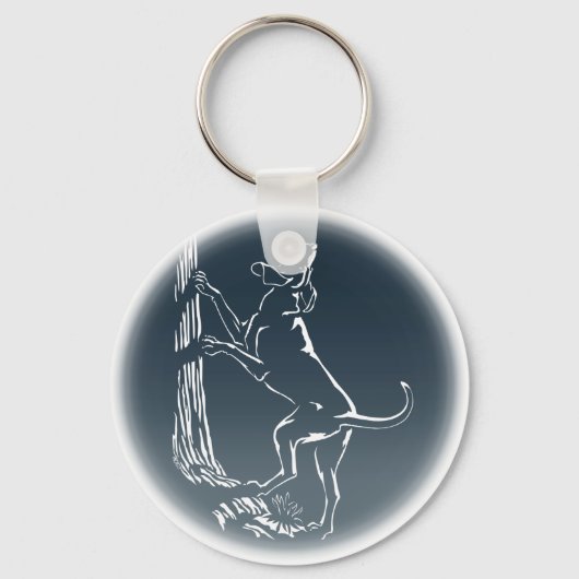 Porte-clés Hound Dog Cadeaux pour amateurs de chie (Recto)