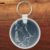 Porte-clés Hound Dog Cadeaux pour amateurs de chie (Recto)