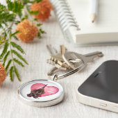 Porte-clés Hound Dog Valentine's Day (Côté)