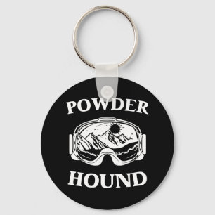 Porte-clés Hound Powder Snowboard Ski Hiver Sport Top