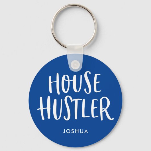 Porte-clés House Hustler Real Estate Personalized Agent Mens (Recto)