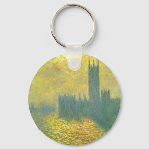 Porte-clés Houses of Parliament, ciel orageux de Claude Monet