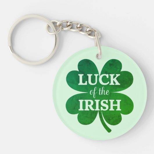 Porte-clés Housse à quatre feuilles irlandaise (Devant)