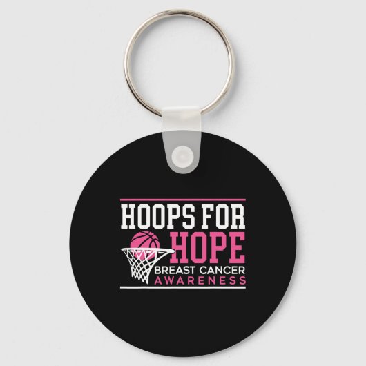 Porte-clés Hovers For Hope Basketball Player Cancer du sein A (Recto)
