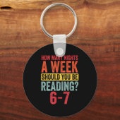 Porte-clés How Many Nights A Week Should You Be Reading 67 (Recto)