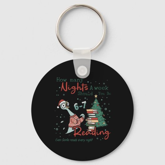 Porte-clés How Many Nights A Week Should You Be Reading 67 Te (Recto)