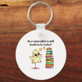 Porte-clés How Many Nights A Week Should You Be Reading_ 6–7  (Recto)