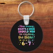 Porte-clés How Many Nights A Week Should You Be Reading The B (Recto)