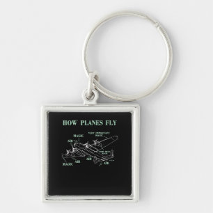 Porte-clés How Planes Fly Funny Aerospace Engineer Pilot Gift