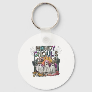 Porte-clés Howdy Ghouls Western Halloween Ghosts Boo