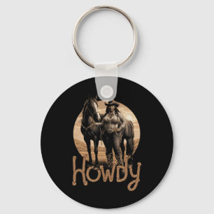 Porte-clés Howley Western Black Cowgirl Africaine Américaine