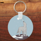 Porte-clés Howling Arctic Wolf (Recto)