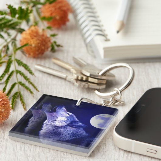 Porte-clés Howling Wolf (Devant Droit)