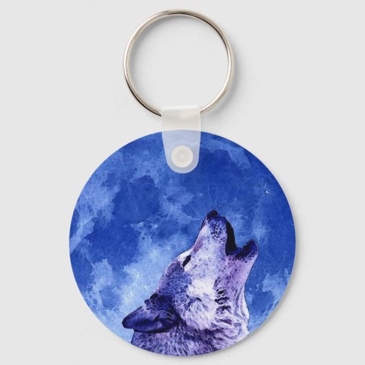 Porte-clés Howling Wolf à Moon (Recto)