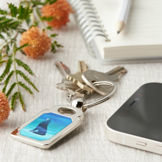 Porte-clés Howling Wolf for Wolf Lovers  (Côté )