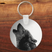 Porte-clés Howling Wolf in Snow (Recto)